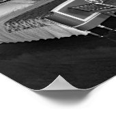 アンティーク家具ヴィンテージ白黒写真 ポスター (角)