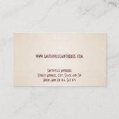 アンティーク家具店の名刺 名刺 (裏面)