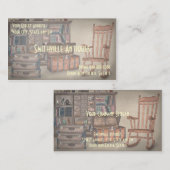 アンティーク家具店の名刺 名刺 (正面/裏面)