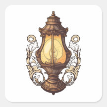 アンティーク家具、ヴィンテージランプ、漫画スタイル