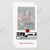 アンティーク容器とラバーズレッドルビージェム白黒 シーズンカード (正面/裏面)