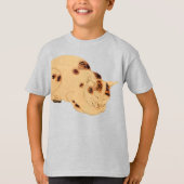 アンティーク寝猫日本の木版浮世絵 Tシャツ (正面)