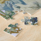 アンティーク小さな女の子子ポートレートビューティフル ジグソーパズル (側面)