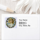 アンティーク小さな女の子子ポートレートビューティフル ラベル (インサイチュ)