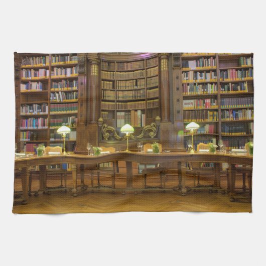 アンティーク履歴ライブラリ キッチンタオル (横)