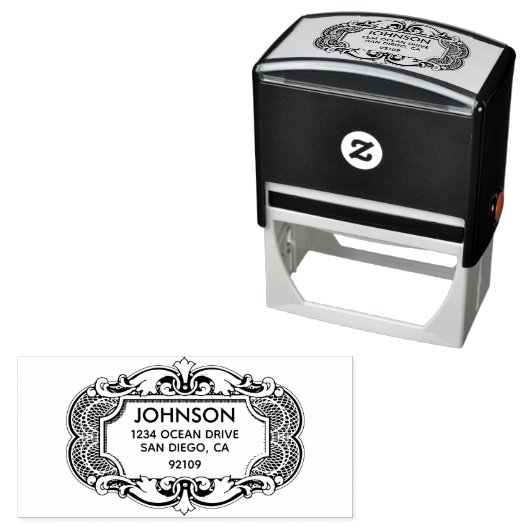 アンティーク差出人住所自己スタンプ セルフインキングスタンプ (インサイチュ)