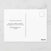 アンティーク幽霊のよく出るハウスカスタムハロウィーン招待状 ポストカード (裏面)