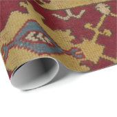 アンティーク幾何学東洋ペルシアレッド模様 ラッピングペーパー (ロールコーナー)