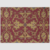 アンティーク幾何学東洋ペルシアレッド模様 薄葉紙 (正面)