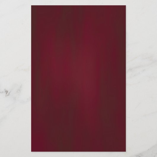 アンティーク幾何学模様金ゴールドフレームバーガン結婚ディのメニュー (裏面)