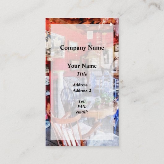 アンティーク店 名刺 (正面)