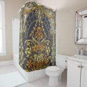 アンティーク庭園入りシャワーカーテン シャワーカーテン (インサイチュ)