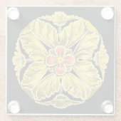 アンティーク建築用ロゼット第3号 ガラスコースター (裏面)