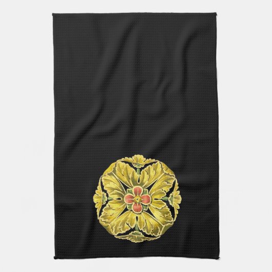 アンティーク建築用ロゼット第3号 キッチンタオル (縦)