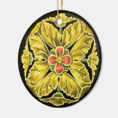 アンティーク建築用ロゼット第3号 セラミックオーナメント (左)