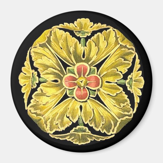 アンティーク建築用ロゼット第3号 マグネット (正面)