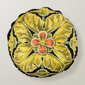 アンティーク建築用ロゼット第3号 ラウンドクッション (裏面)