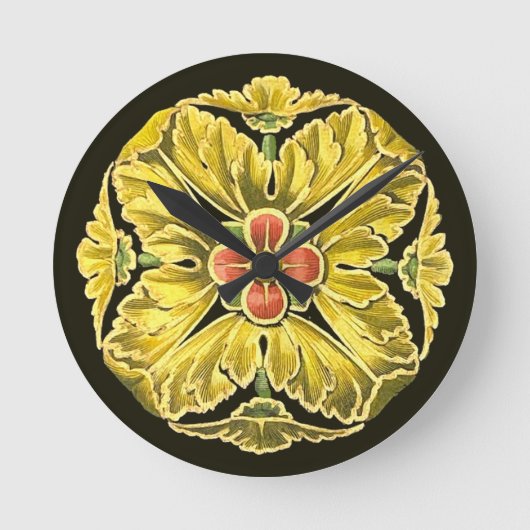 アンティーク建築用ロゼット第3号 ラウンド壁時計 (正面)