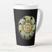 アンティーク建築用ロゼットNo. 1 カフェラテマグ (右アングル)