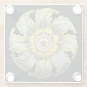 アンティーク建築用ロゼットNo. 1 ガラスコースター (裏面)