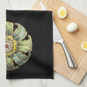 アンティーク建築用ロゼットNo. 1 キッチンタオル (四つ折り)