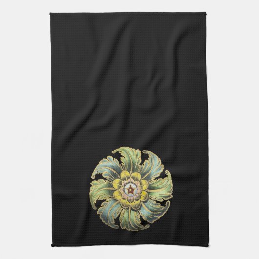 アンティーク建築用ロゼットNo. 1 キッチンタオル (縦)