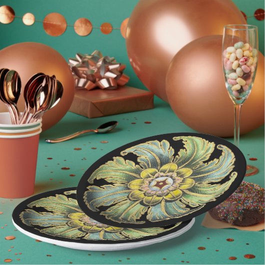 アンティーク建築用ロゼットNo. 1 ペーパープレート (複数)