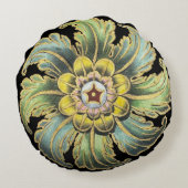 アンティーク建築用ロゼットNo. 1 ラウンドクッション (裏面)