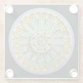 アンティーク建築用ロゼットNo. 2 ガラスコースター (裏面)