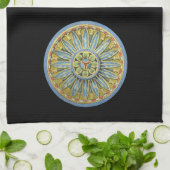 アンティーク建築用ロゼットNo. 2 キッチンタオル (折り畳み)