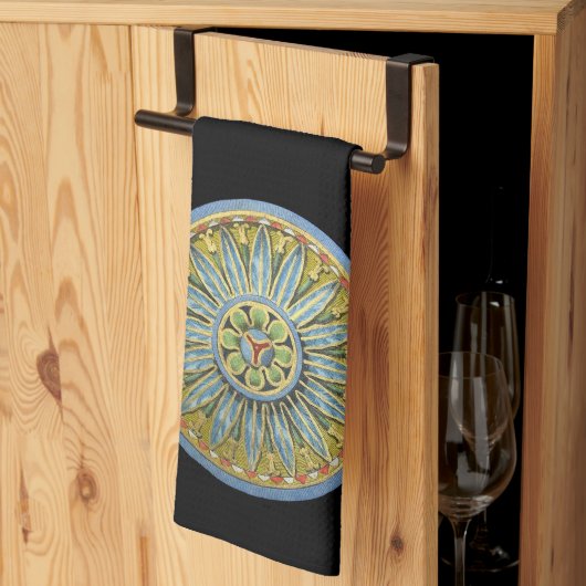 アンティーク建築用ロゼットNo. 2 キッチンタオル (三つ折り)