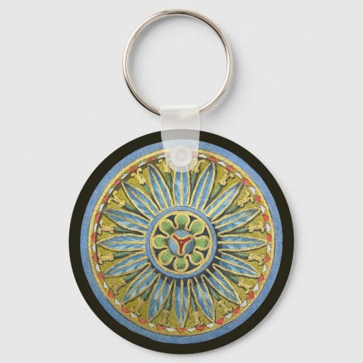 アンティーク建築用ロゼットNo. 2 キーホルダー (正面)