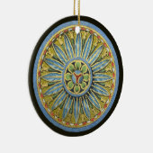 アンティーク建築用ロゼットNo. 2 セラミックオーナメント (右)