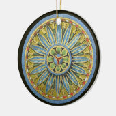 アンティーク建築用ロゼットNo. 2 セラミックオーナメント (左)