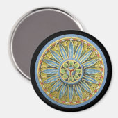 アンティーク建築用ロゼットNo. 2 マグネット (正面/裏面)