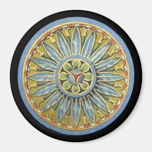 アンティーク建築用ロゼットNo. 2 マグネット (正面)