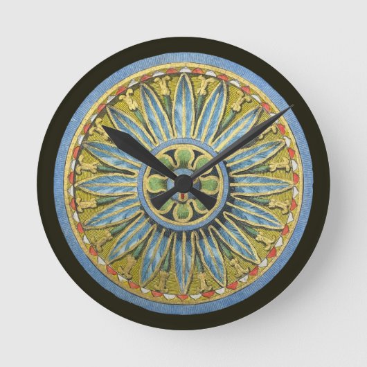 アンティーク建築用ロゼットNo. 2 ラウンド壁時計 (正面)