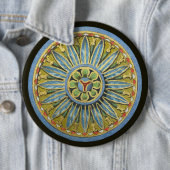 アンティーク建築用ロゼットNo. 2 缶バッジ (インサイチュ)