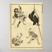 アンティーク忍者&サムライマンガby葛飾北佐 ポスター (正面)