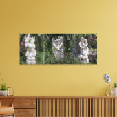 アンティーク愛好家の彫像3部作 キャンバスプリント (インサイチュ (リビング))