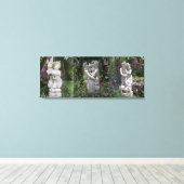 アンティーク愛好家の彫像3部作 キャンバスプリント (インサイチュ (ウッドフロア))