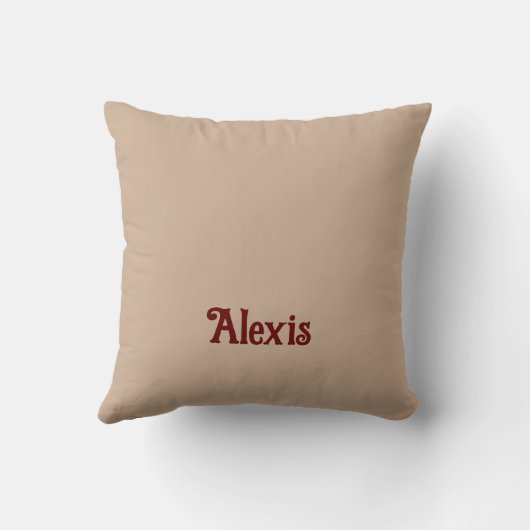 アンティーク感謝祭フローラカスタムモノグラム名 クッション (裏面)