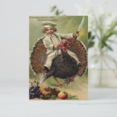 アンティーク感謝祭 カード (スタンド正面)