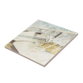 アンティーク戦闘機の二面セラミックタイル タイル (側面)