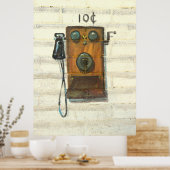 アンティーク払い電話ポスター ポスター (キッチン)