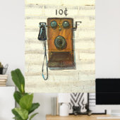アンティーク払い電話ポスター ポスター (ホームオフィス)