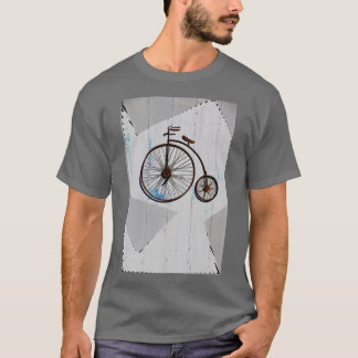 アンティーク抽象芸術自転車 Tシャツ