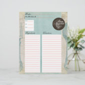 アンティーク文字レシピ挿入 (スタンド正面)