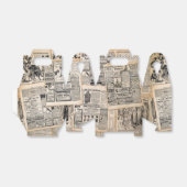 アンティーク新聞広告シートのデコページ フェイバーボックス (折り畳みなし)