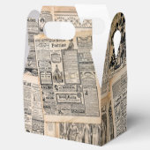 アンティーク新聞広告シートのデコページ フェイバーボックス (オープン)